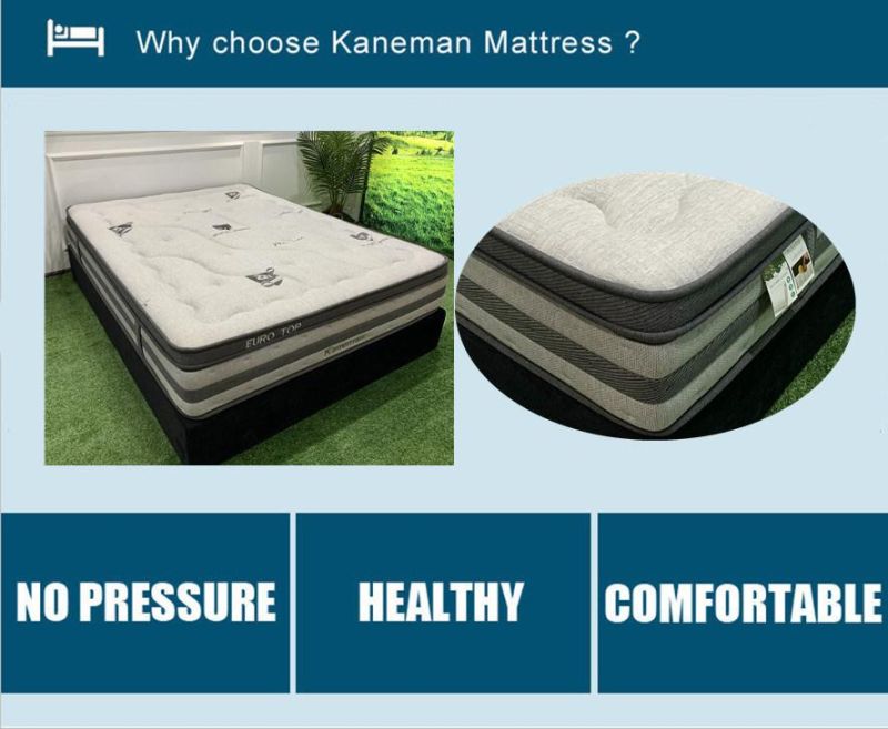 Blue Memory Foam Mattress Hotel Mattress Firmness Compress Mattress in a Box