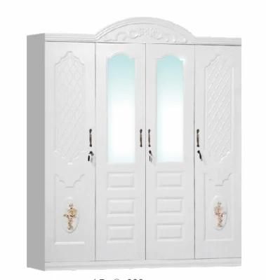 Newest Designs Easy Install Metal Bedroom Four Wardrobes Furniture