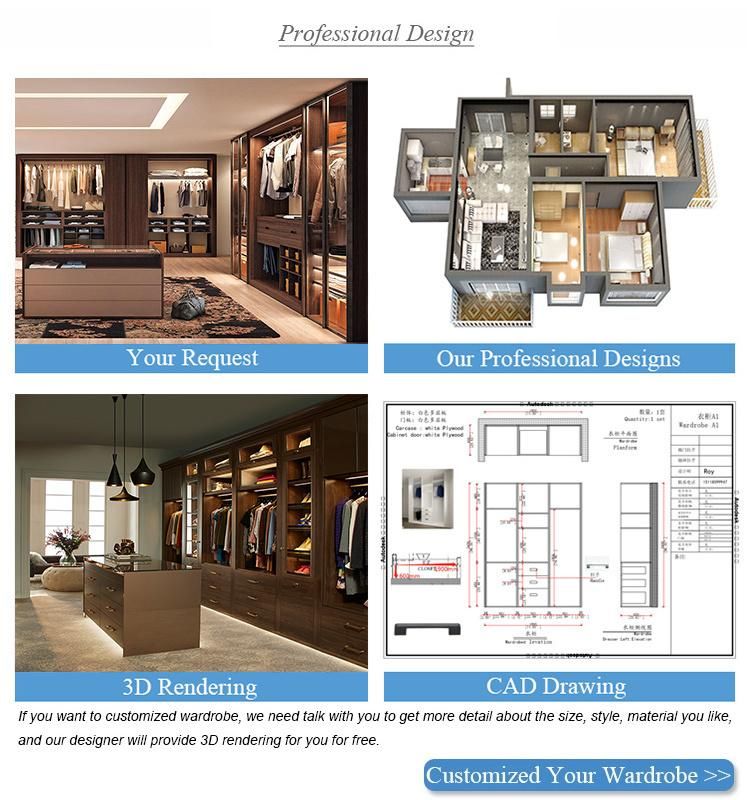 Cheap Wooden Cabinet Storage Wardrobes Furniture Design Custom Modern Bedroom Black Cloth Cupboard Wardrobe