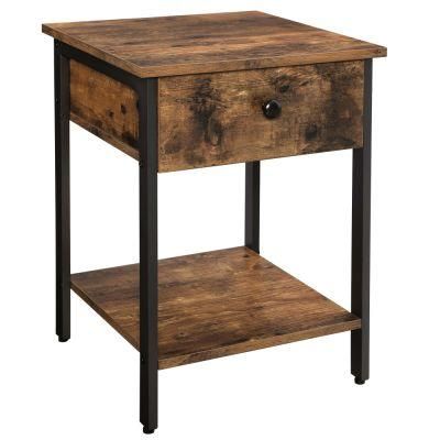 Nova Metal Frame Industrial Style Bedside Table Nightstands