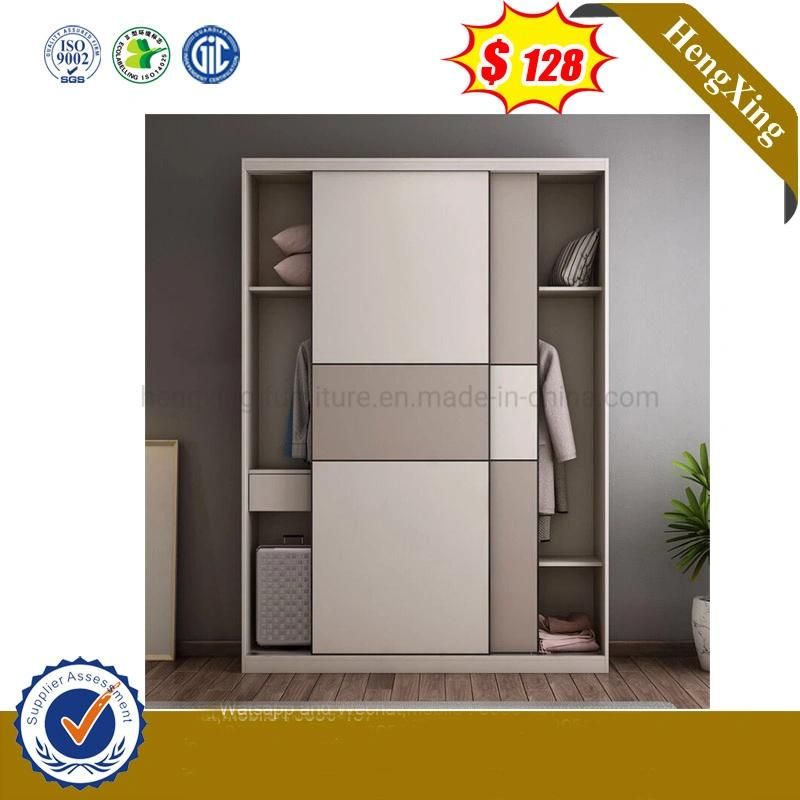 Fashion Home Furniture Wooden Wardrobe Sliding Door Melamine Wooden Closet