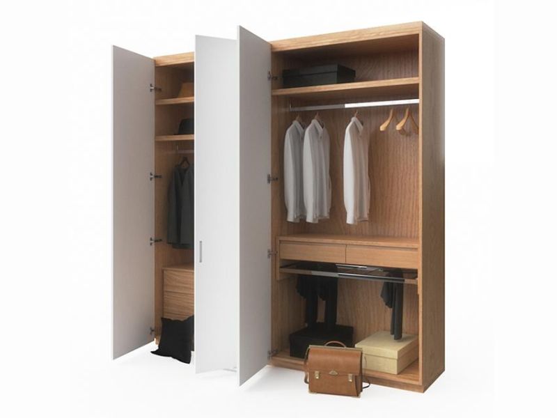 PA Hot Selling 4 Door Storage Cabinet with Melamine Modern Customization Bedroom Wardrobes with Drawers