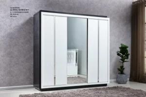 MDF Veneer Wardrobe with Sliding Door Closet Bedroom Set Modern Home Furniture