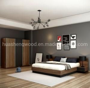 Simple Morden Bedroom Bed with Drawer