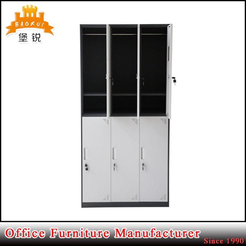 Jas-028 Modern Design Thin Edge 6 Door Compartment Steel/Metal/Iron Wardrobe Locker