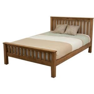 High Quality Solid Oak Bedroom Furniture/ Solid Oak Double Bed