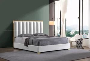 Time Living Europe Style Faux Leather Bed Frame --White
