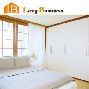 Australia White High Glossy MDF Bedroom Wardrobe