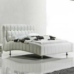New Design Modern Leather Bed (B06-A)