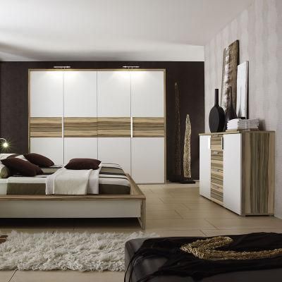 Home Use Latest Design Modern Melamine Bed Furniture Bedroom Sets King Size Bedroom