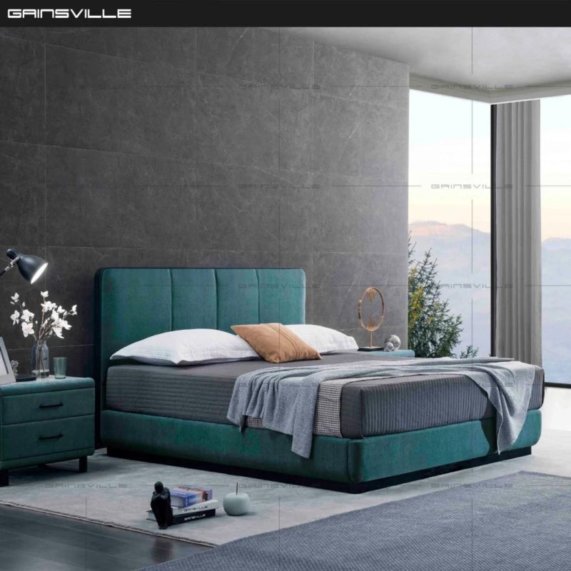 Home Furniture Manufacturer Wholesale Soft Fabric Bedroom Sets Customized Modern Simple Upholstered Master Bed