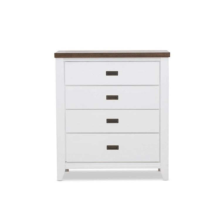 Wooden Bedroom 4 Wide Drawer Chest