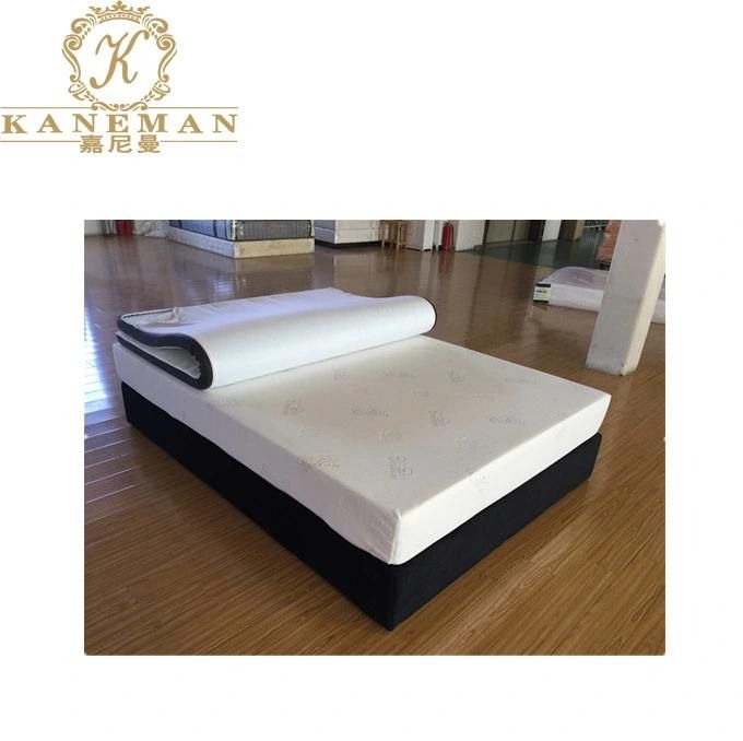 Cool Gel Memory Foam Mattress Topper Roll Packed in a Carton Box