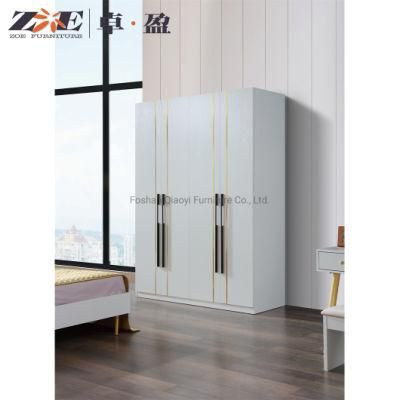 Wholesale Modern Cheap Melamine Faced MDF 3 Door Bedroom Furniture Closet Organizers Price Wardrobe
