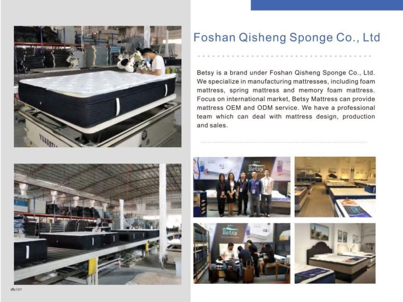 High Quality Bed Mattress Memory Foam 7 Zone Pocket Spring Mattress in a Box