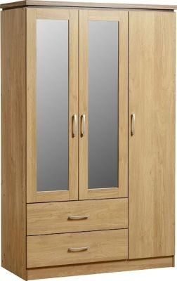 Modern Cabinets Bedroom Furniture 3 Doors Wardrobe Closet with Drawers