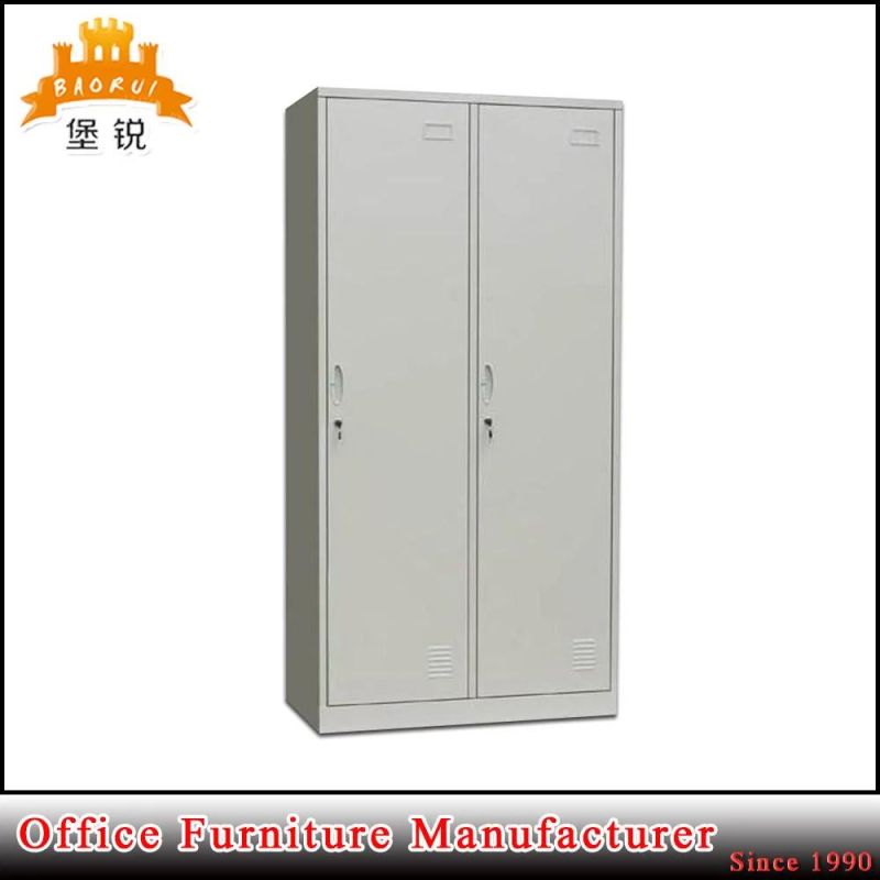 Two Door Steel Clothes Cabinet Metal Wardrobe