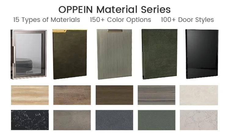 Oppein Home Furniture Minimalist Melamine Wardrobe Design Bedroom Wall Wardrobe Closet