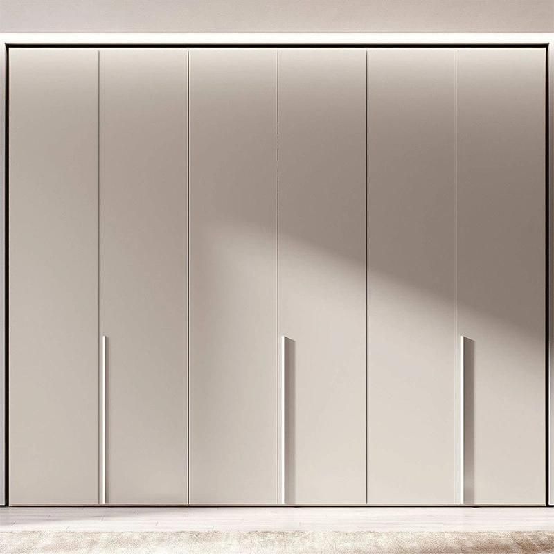 Modern Simple Style Customized White Swing Door Wardrobe
