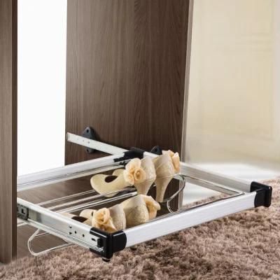 (Hz004-900) Aluminum and Iron Drawer Shoes Rack for Wardrobe