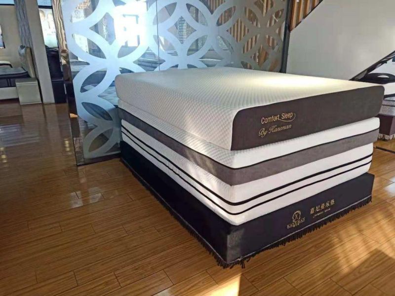 10 Inch and 12 Inch Luxury Cool Gel Memory Foam Mattress Roll in Color Box