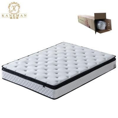 Top Selling Pocket Spring Compress Packing mattress Mattress with Pillow Top
