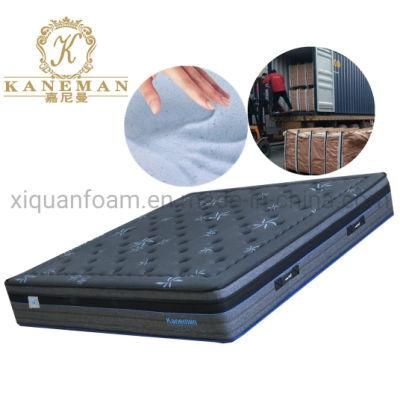 Super Luxury Memory Foam Firm Spring Mattress vacuum Bed Mattress in Pallet