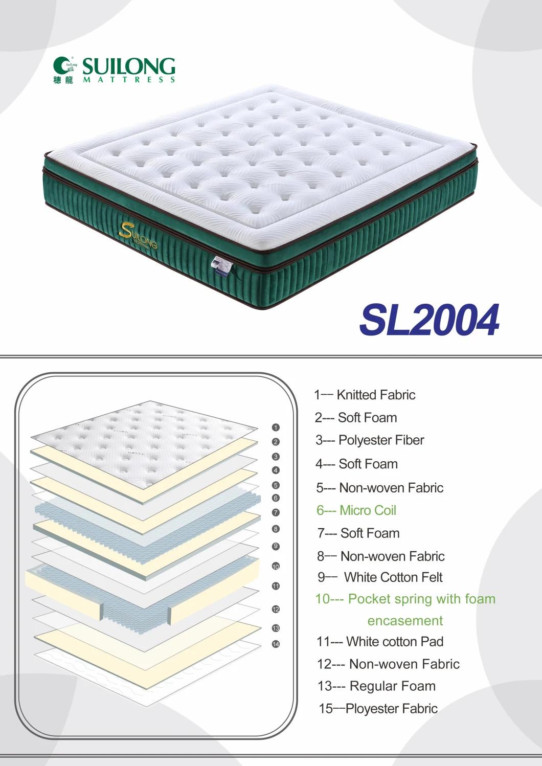 Chinese Home Furniture Set Pocket Spring Mattress for Bed