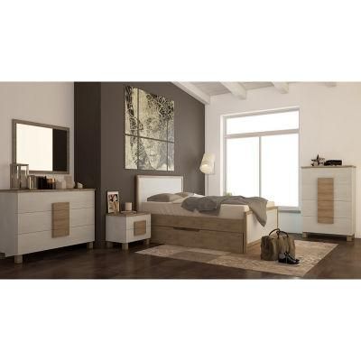 Nova Simple Style Bedroom Furniture Glossy Melamine Finish Dresser with Mirror