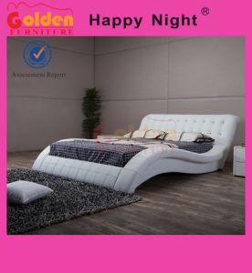 Latest Wood PU Leather Double Bed Designs with Box Bed Room Furniture G1108