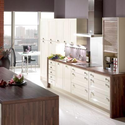 China Factory Modern MDF Wood White Lacquer Kitchen Cabinet
