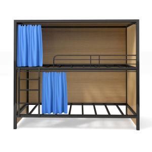 Customization School Steel Double Decker Wooden Fence Metal Bed Bunk Bed