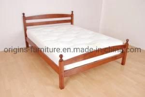 Double Solid Wooden Pine Bedframe with Slats