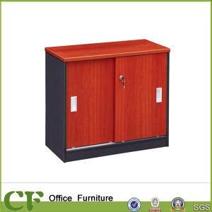Multifunctional Wood Small File Cabinet 2 Sliding Door Drawer Cabinet
