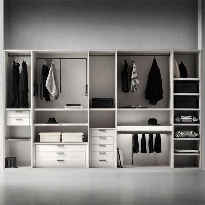 European Style White Customized Built in Wardrobes