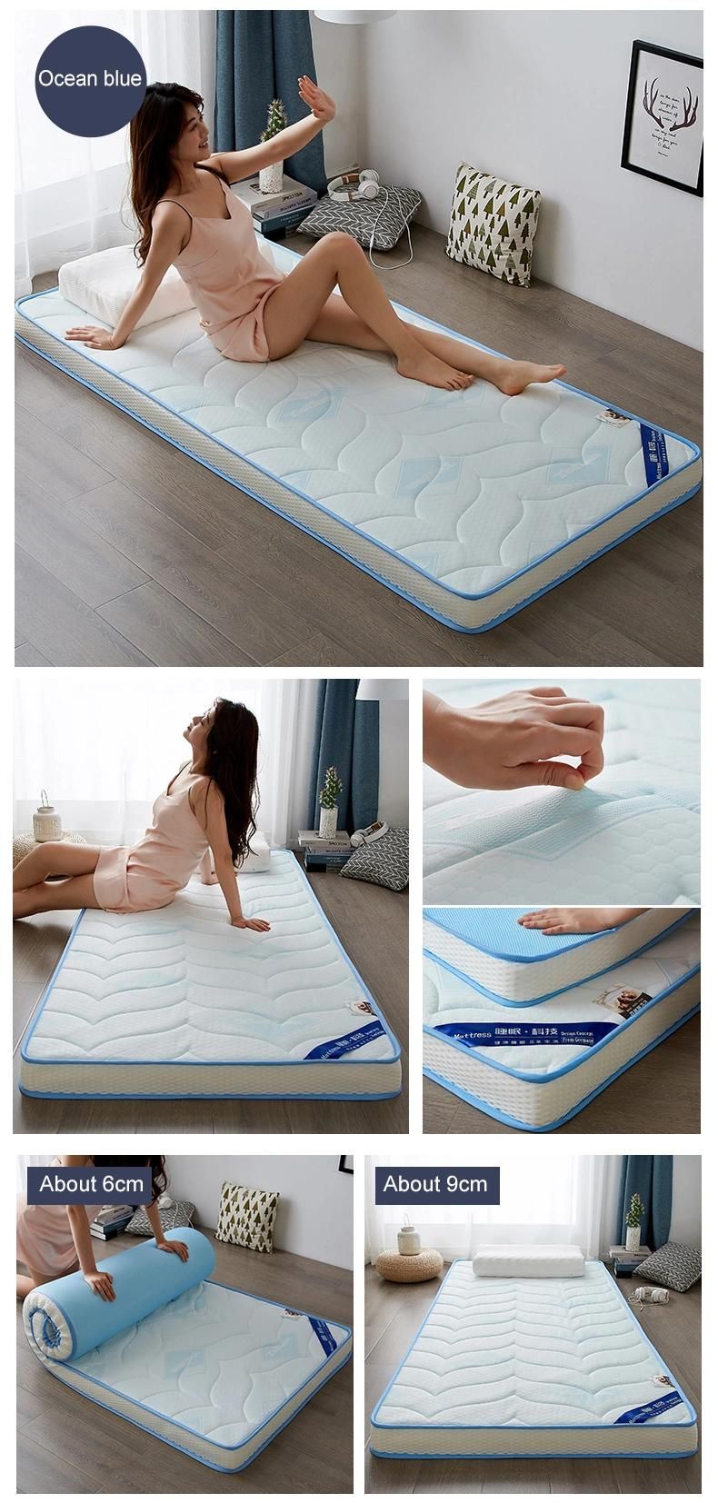 Dormitory Bed Mattress Roll Foldable Portable Soft Foam Single XL