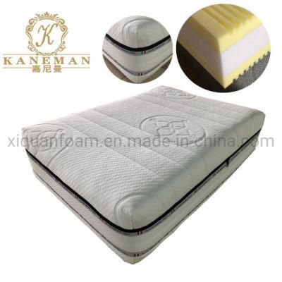 Quilted Fiber Two Sides Used High Density Foam Mattress Compressed Packing