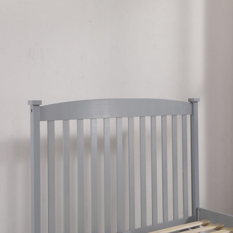 Bedroom Furniture Pine Painted Solid Wood Bed Full/Double Bed