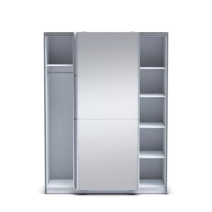 Modern Bedroom Furniture Clothes Storage Glass Sliding Door Wardrobe Closet