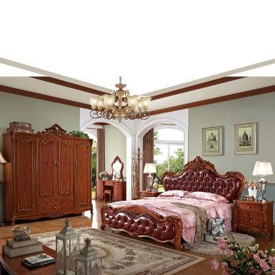 Bedroom Furniture Wood Bed with Wardrobe in Optional Furniture Color&quot;