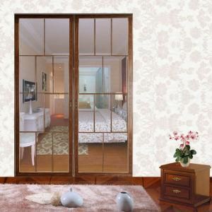 Simple Design Sliding Door Aluminium Frame Doors Double Glass Partition Door