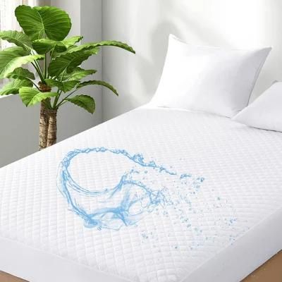 Waterproof Mattress Protector Soft Ultrasonic Diamond Grid Pattern Quilted Mattress Encasement