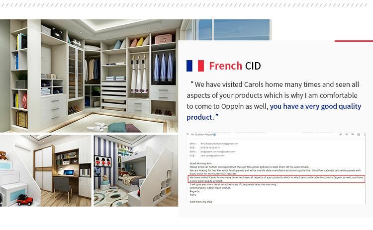 Oppein Custom Cartoon Design French Children Kids Wardrobes