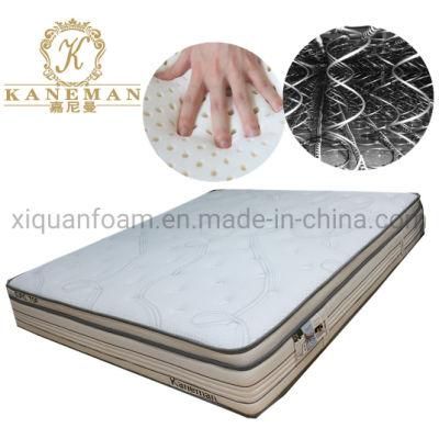 Compress Coil Spring Mattress Wholesale Euro Top Bed Mattress Factory Custom Mattress