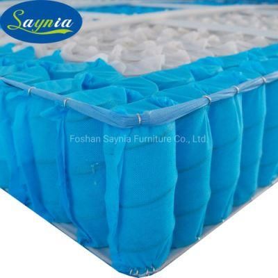 High Quality Euro Pillow Top Latex Foam 7 Zone Pocket Spring Mattress Price