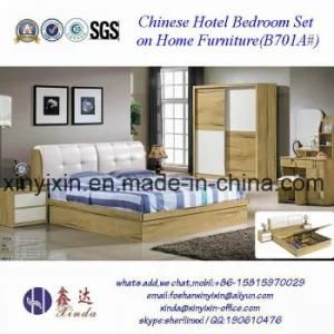Luxury Hotel King Size Bed Wooden Bedroom Furniture (B701A#)