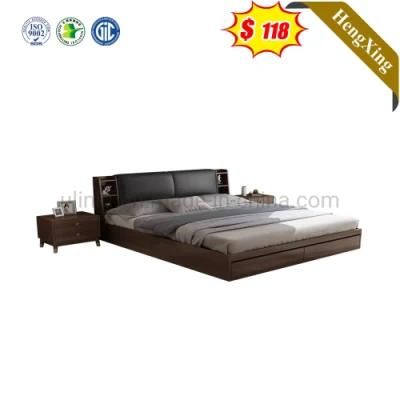 Living Room Furniture Double King Size Double Wooden Bed Made in China