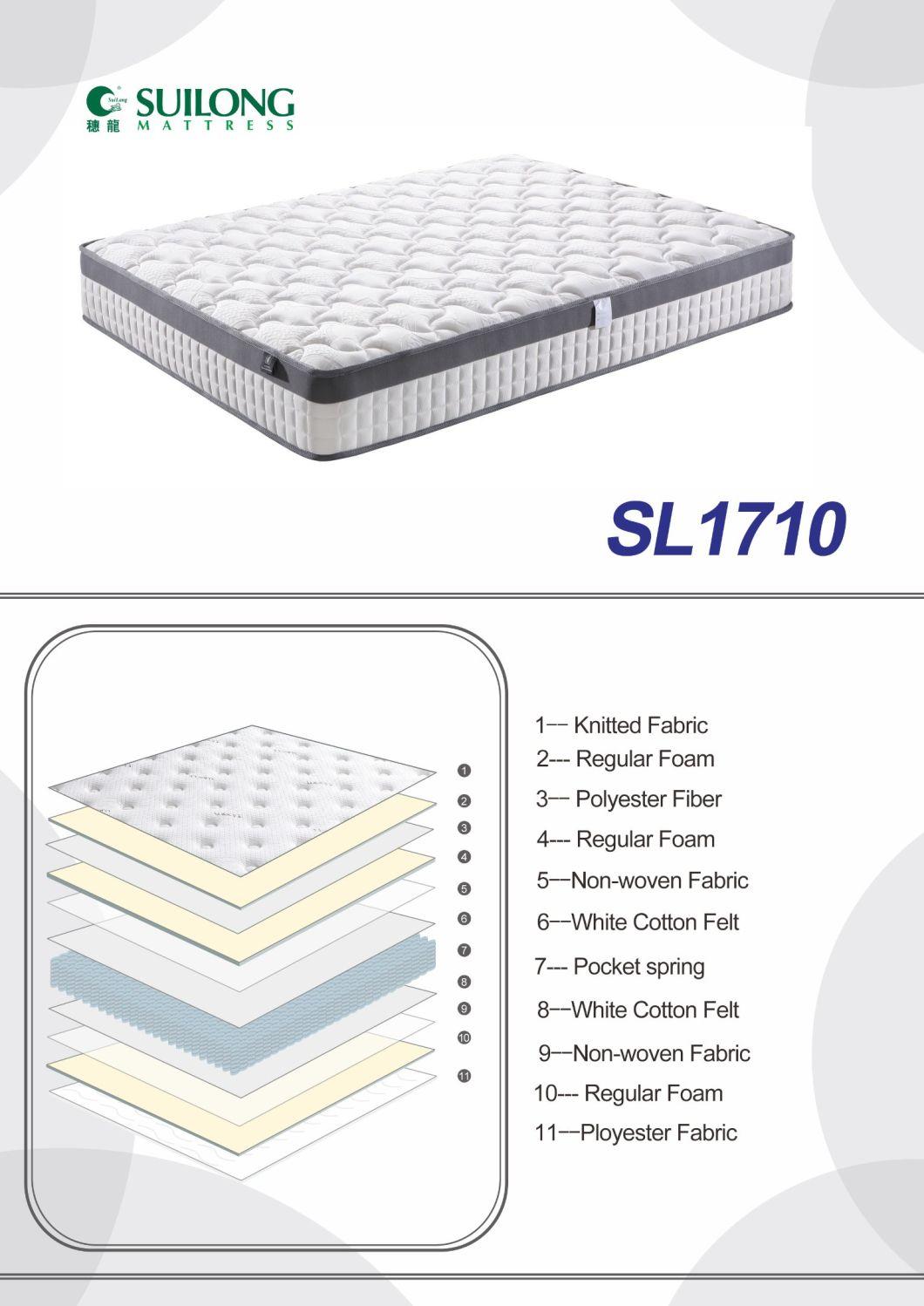 Good Sleep Mattress Home Furniture Roll Pocket Spring Mattress