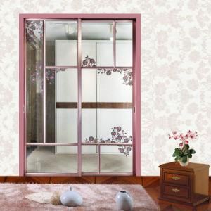 Environmental Home/Office Sliding Door with Painted Art Glass Super Avatar V3315