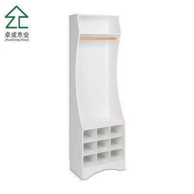 White Color MDF Faced Melamine Wardrobe